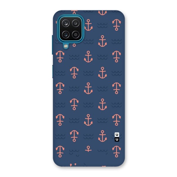 Anchor Sea Blue Back Case for Galaxy F12