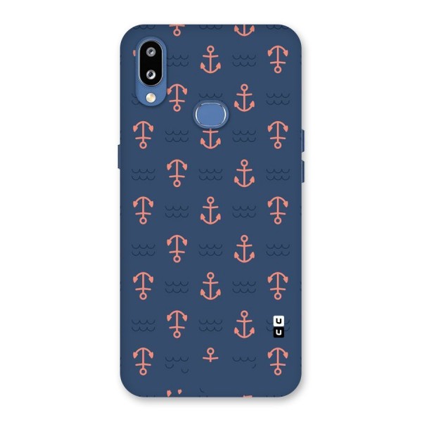 Anchor Sea Blue Back Case for Galaxy M01s