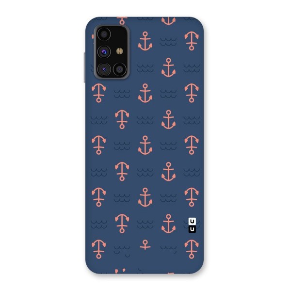 Anchor Sea Blue Back Case for Galaxy M31s