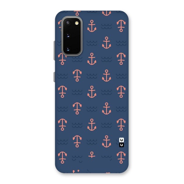 Anchor Sea Blue Back Case for Galaxy S20