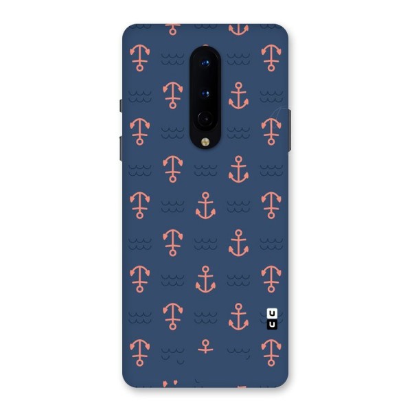 Anchor Sea Blue Back Case for OnePlus 8