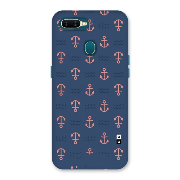 Anchor Sea Blue Back Case for Oppo A12