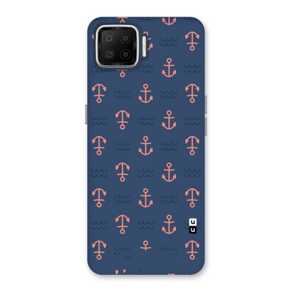 Anchor Sea Blue Back Case for Oppo F17