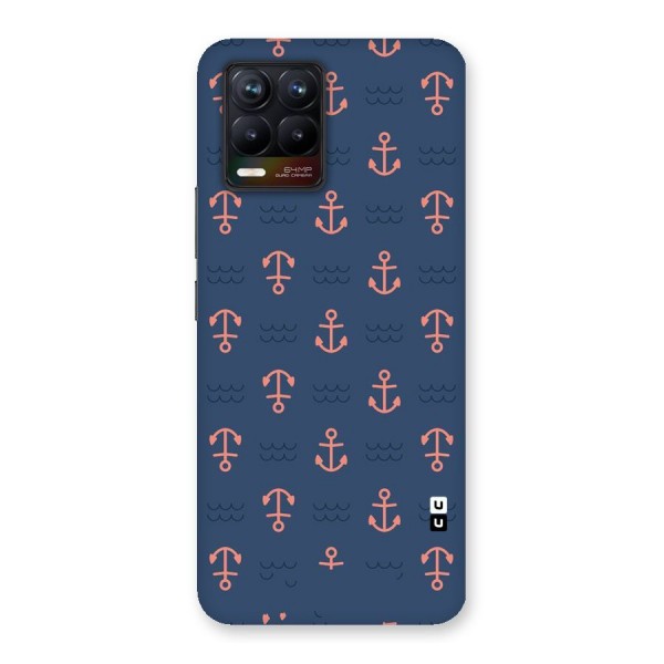 Anchor Sea Blue Back Case for Realme 8