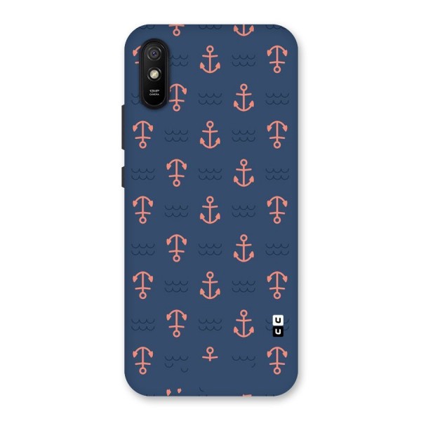 Anchor Sea Blue Back Case for Redmi 9i