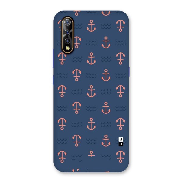 Anchor Sea Blue Back Case for Vivo S1