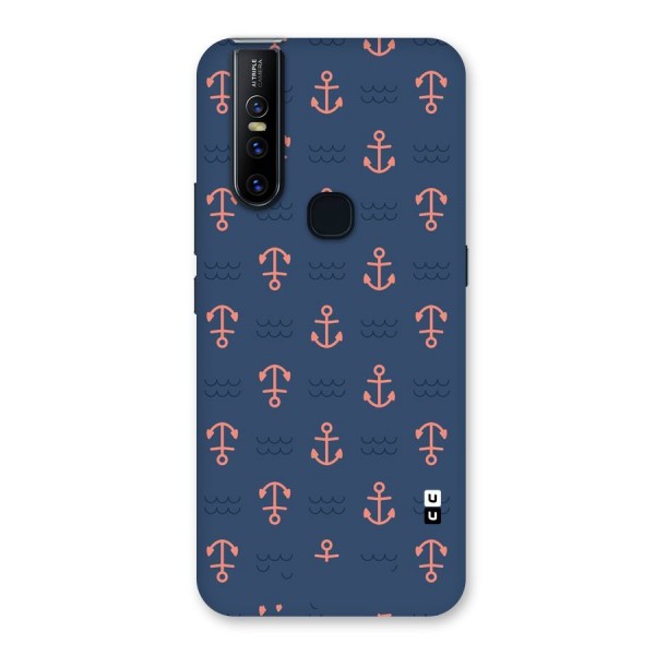 Anchor Sea Blue Back Case for Vivo V15