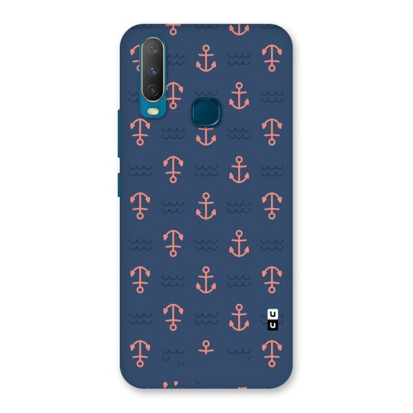 Anchor Sea Blue Back Case for Vivo Y15