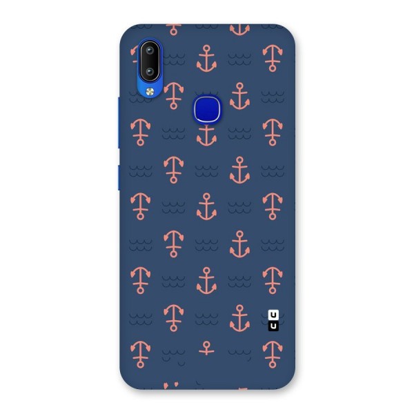 Anchor Sea Blue Back Case for Vivo Y91