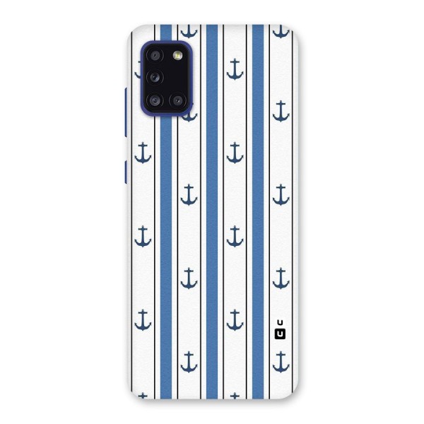 Anchor Stripe Lines Back Case for Galaxy A31