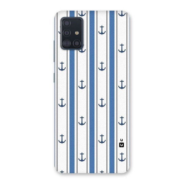 Anchor Stripe Lines Back Case for Galaxy A51