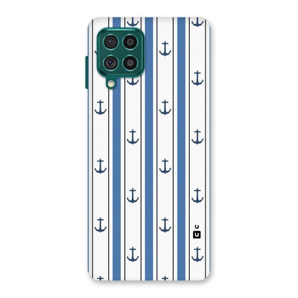 Anchor Stripe Lines Back Case for Galaxy F62