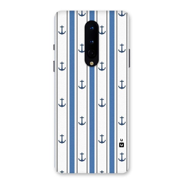 Anchor Stripe Lines Back Case for OnePlus 8