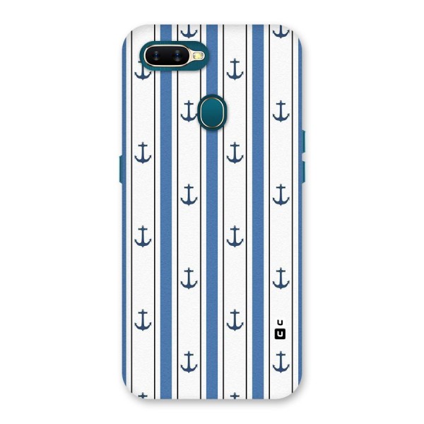 Anchor Stripe Lines Back Case for Oppo A12