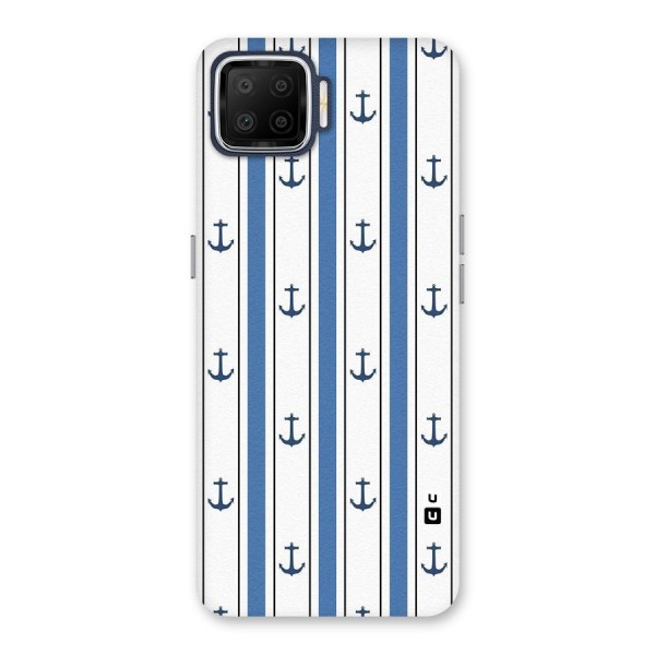 Anchor Stripe Lines Back Case for Oppo F17