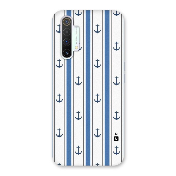 Anchor Stripe Lines Back Case for Realme X3