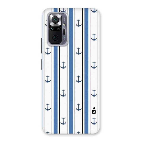 Anchor Stripe Lines Back Case for Redmi Note 10 Pro