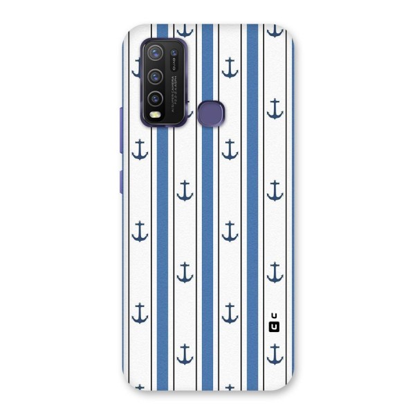 Anchor Stripe Lines Back Case for Vivo Y30