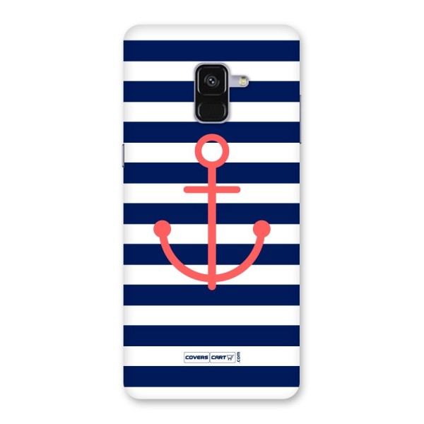 Anchor Stripes Back Case for Galaxy A8 Plus