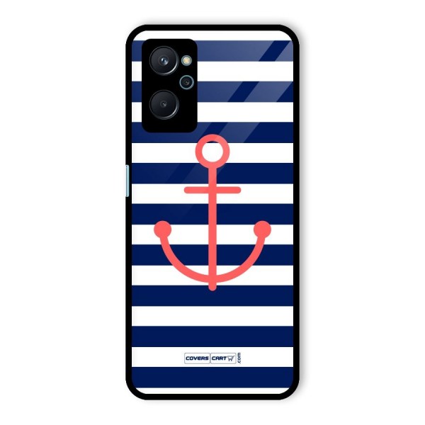 Anchor Stripes Glass Back Case for Realme 9i