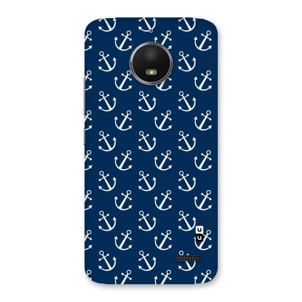 Anchor Zig Pattern Back Case for Moto E4