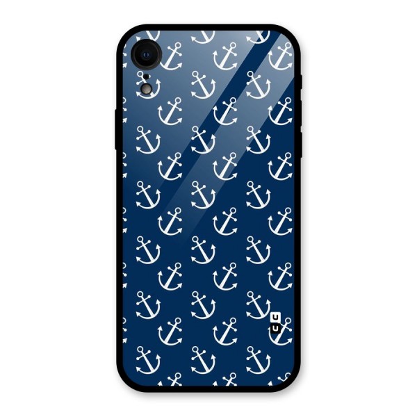 Anchor Zig Pattern Glass Back Case for XR