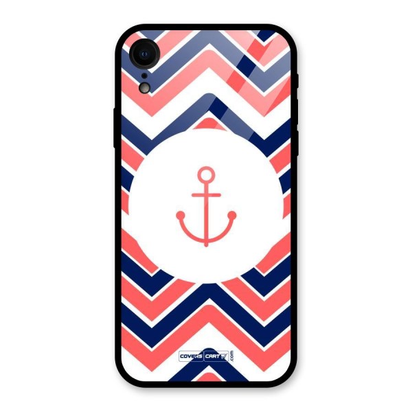 Anchor Zig Zag Glass Back Case for XR