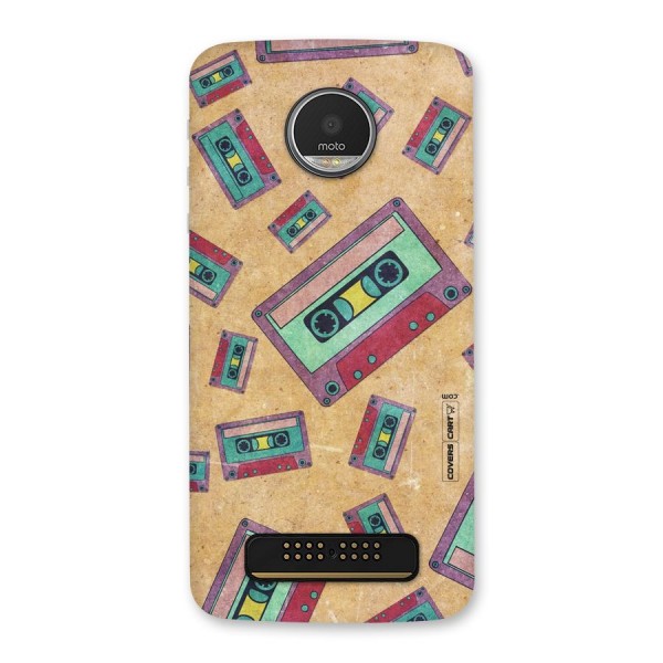 Ancient Cassettes Back Case for Moto Z Play