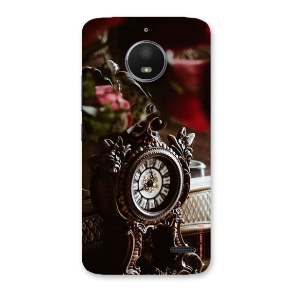 Ancient Clock Back Case for Moto E4