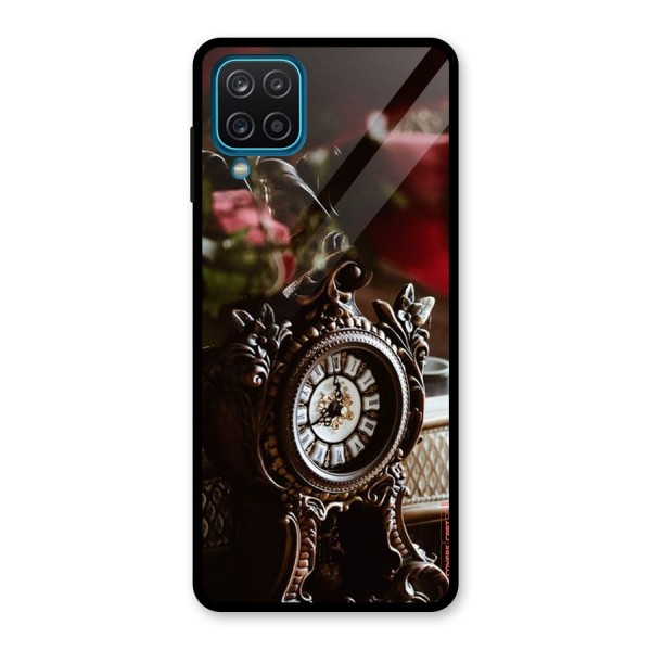 Ancient Clock Glass Back Case for Galaxy A12