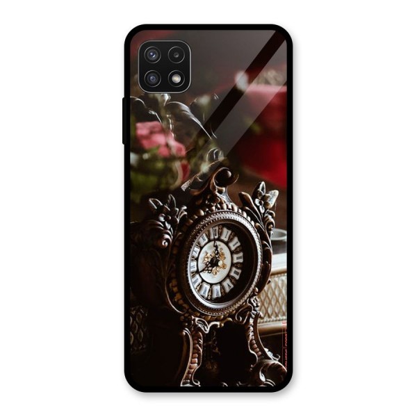 Ancient Clock Glass Back Case for Galaxy A22 5G