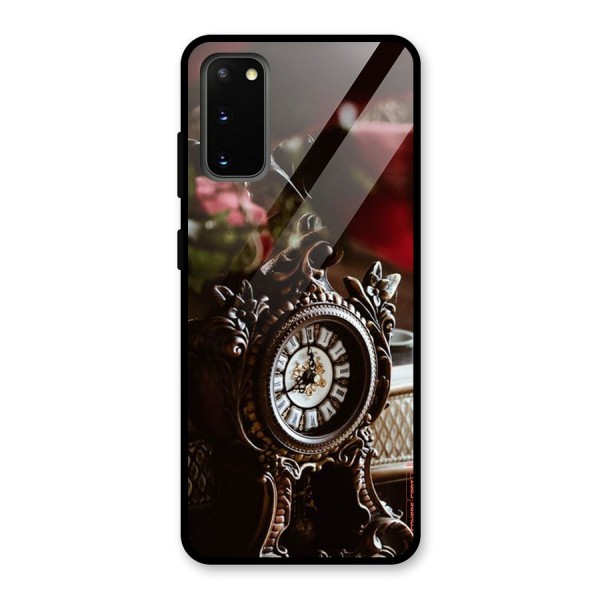 Ancient Clock Glass Back Case for Galaxy S20