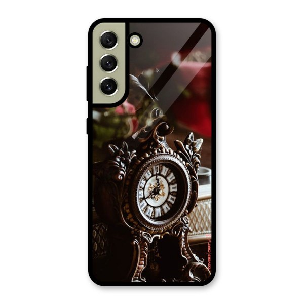 Ancient Clock Glass Back Case for Galaxy S21 FE 5G
