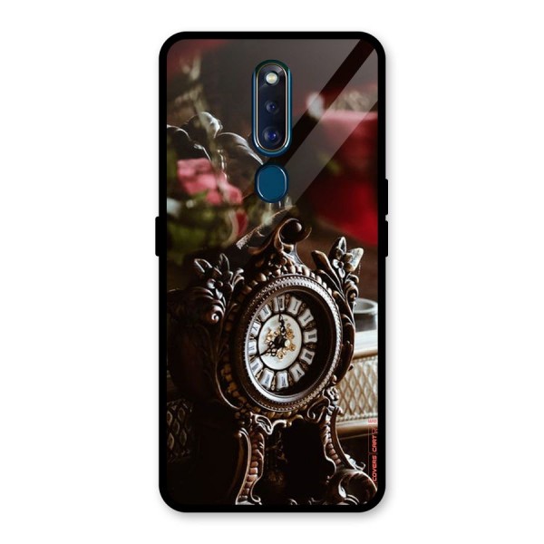 Ancient Clock Glass Back Case for Oppo F11 Pro