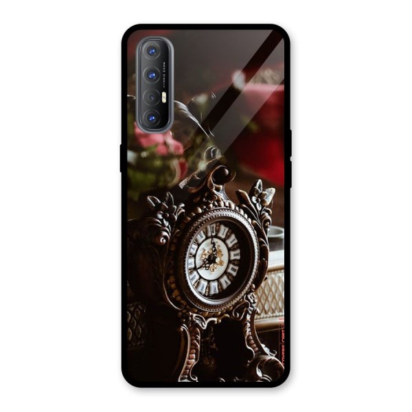 Ancient Clock Glass Back Case for Oppo Reno3 Pro