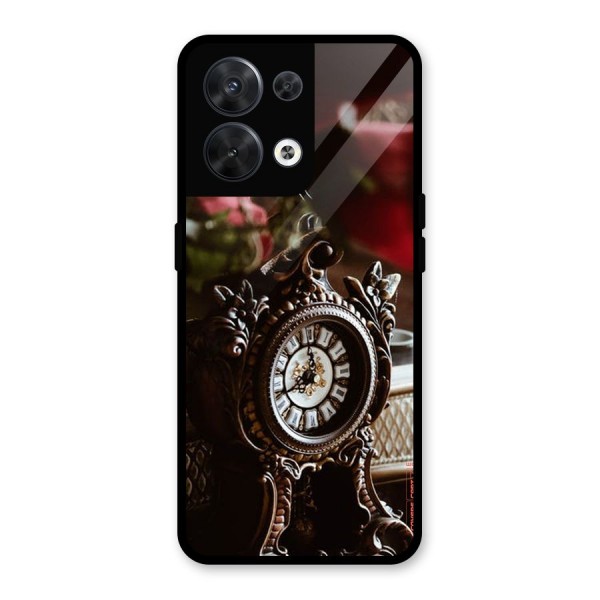 Ancient Clock Glass Back Case for Oppo Reno8 5G