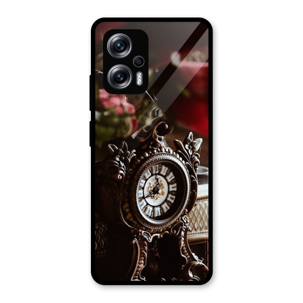 Ancient Clock Glass Back Case for Redmi K50i