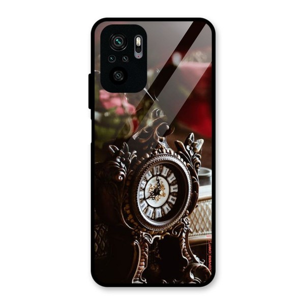 Ancient Clock Glass Back Case for Redmi Note 10