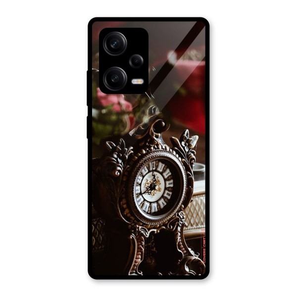 Ancient Clock Glass Back Case for Redmi Note 12 Pro