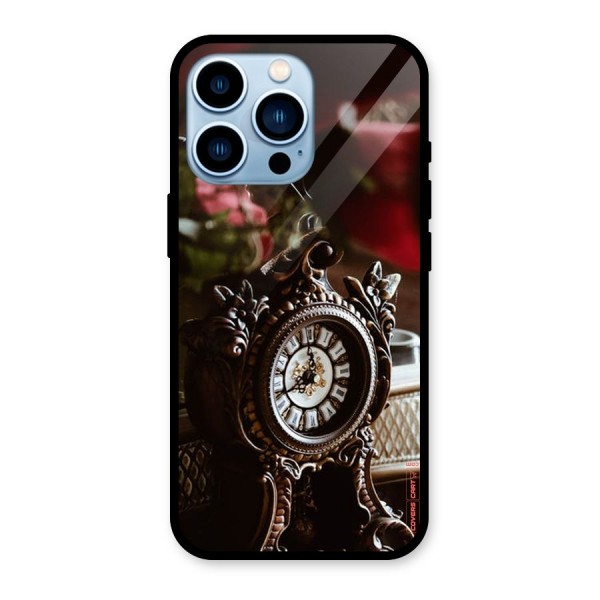 Ancient Clock Glass Back Case for iPhone 13 Pro