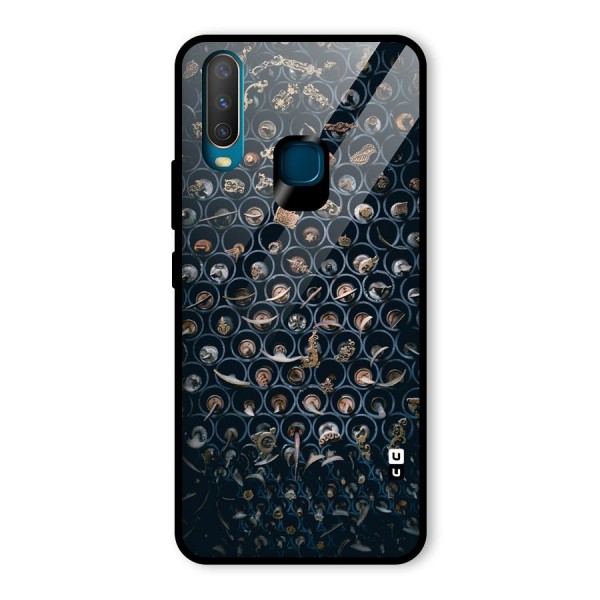 Ancient Wall Circles Glass Back Case for Vivo Y17