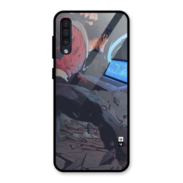 Angry Programmer Glass Back Case for Galaxy A50s