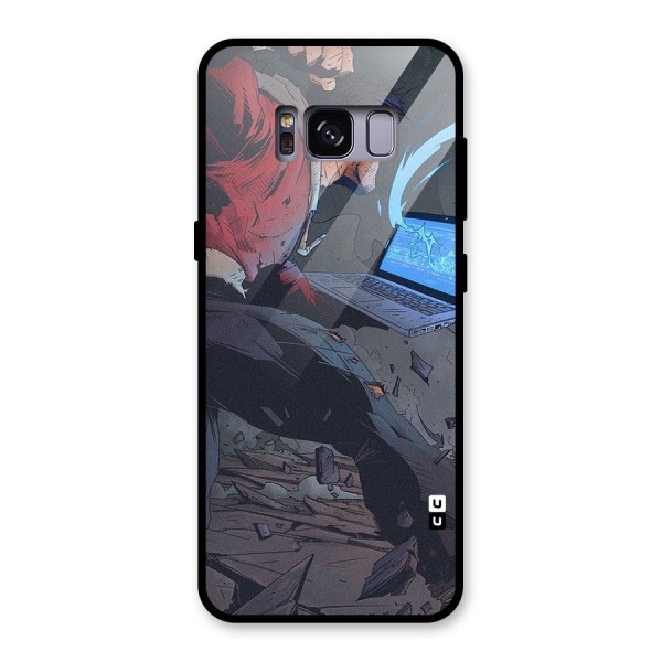 Angry Programmer Glass Back Case for Galaxy S8