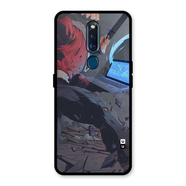 Angry Programmer Glass Back Case for Oppo F11 Pro