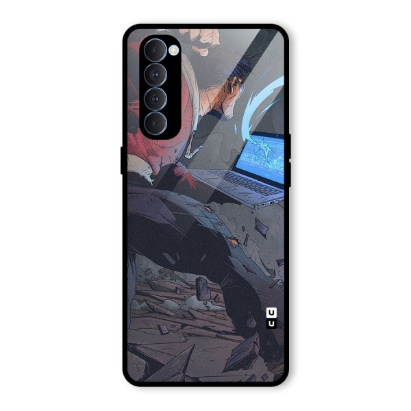 Angry Programmer Glass Back Case for Oppo Reno4 Pro