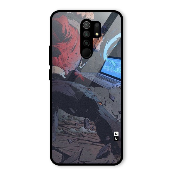 Angry Programmer Glass Back Case for Redmi 9 Prime