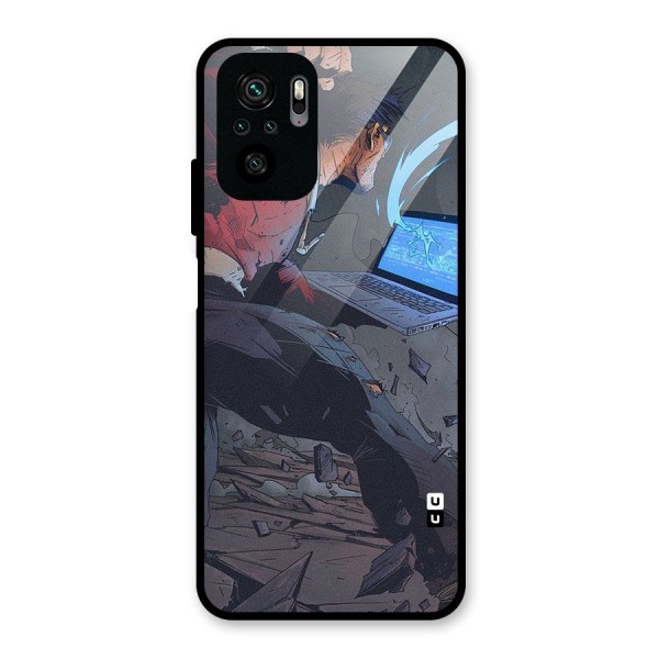 Angry Programmer Glass Back Case for Redmi Note 10