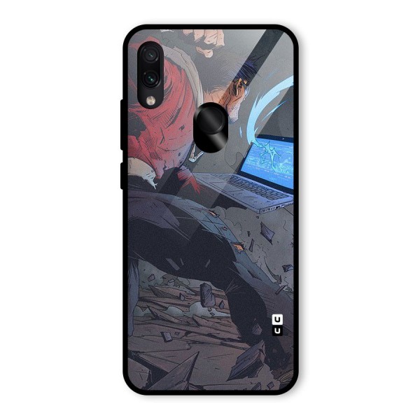 Angry Programmer Glass Back Case for Redmi Note 7