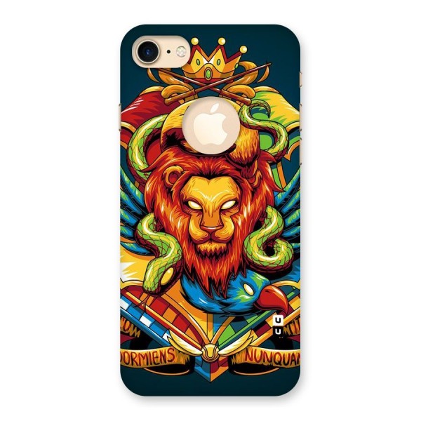 Animal Art Back Case for iPhone 8 Logo Cut