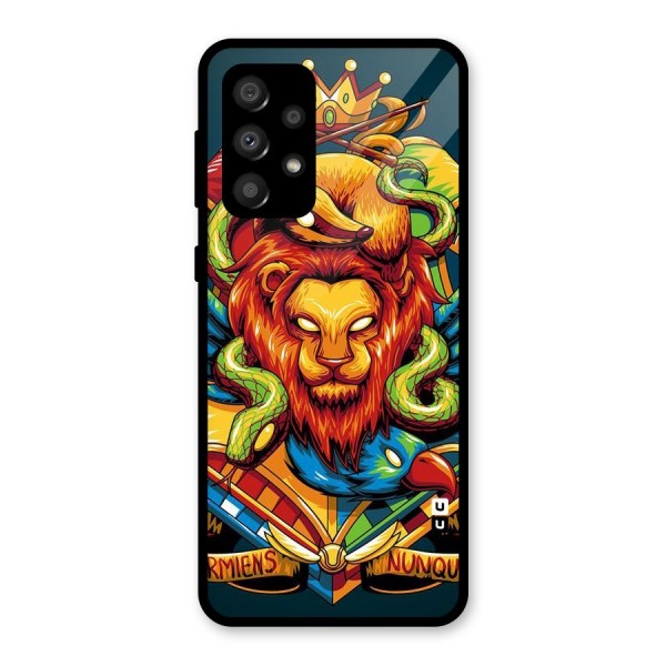 Animal Art Glass Back Case for Galaxy A32